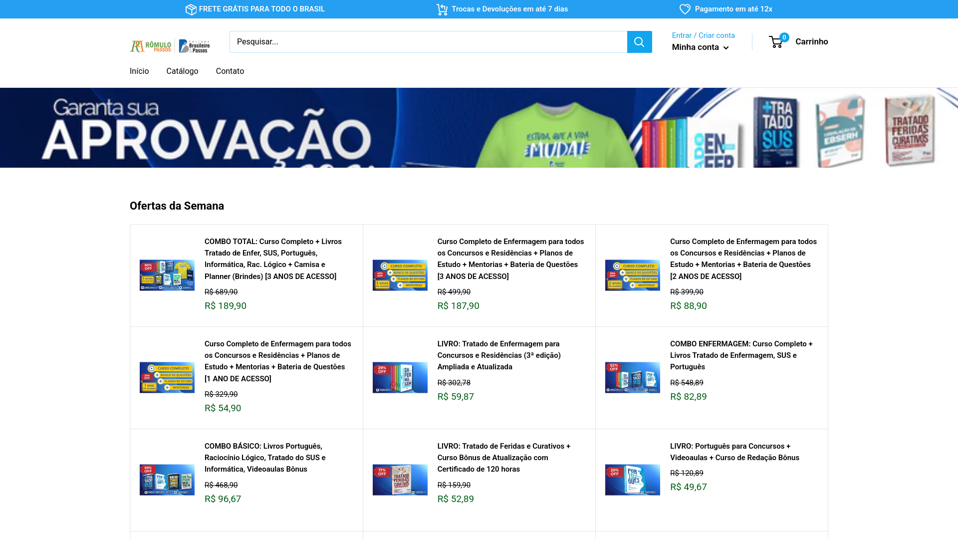 website screenshot of https://nova-era-de-estudos.shop/