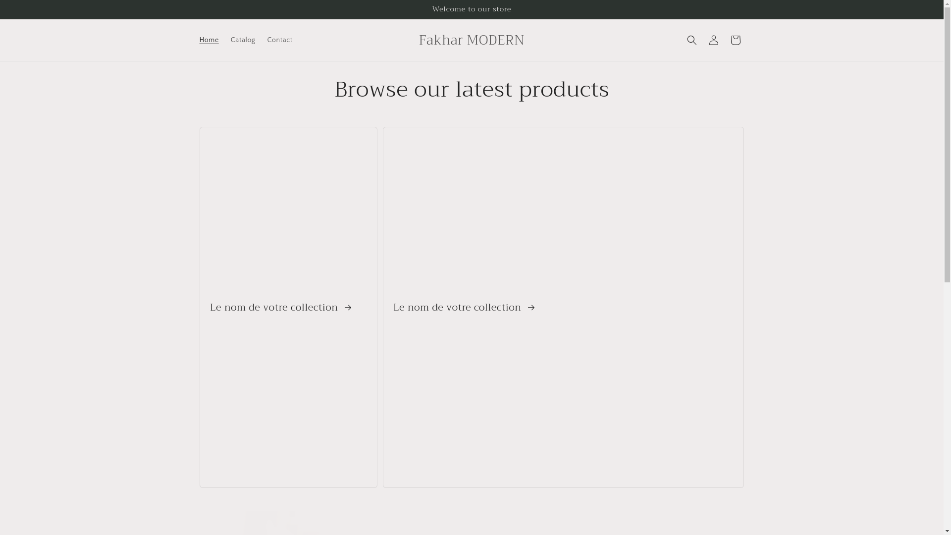 website screenshot of https://fakharmodern.com/
