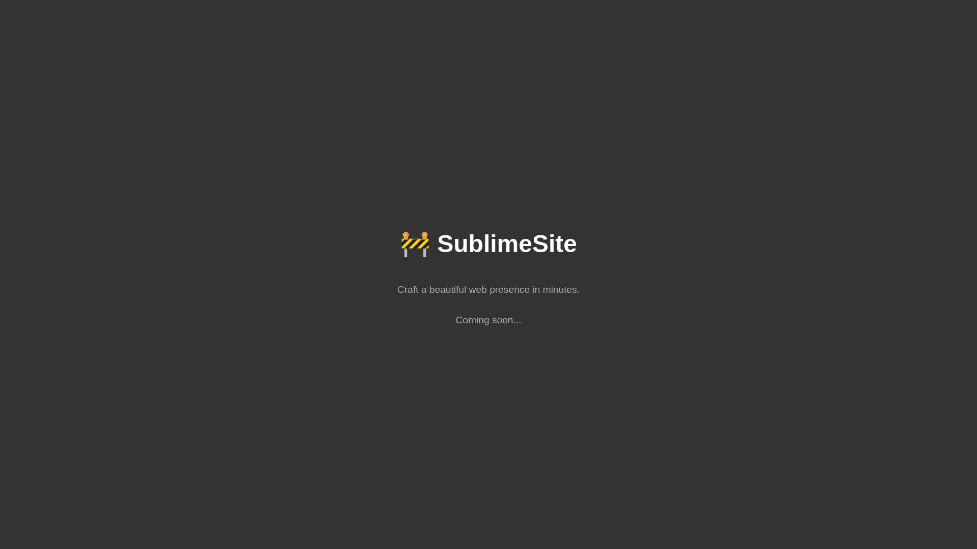 website screenshot of https://sublimesite.pages.dev/