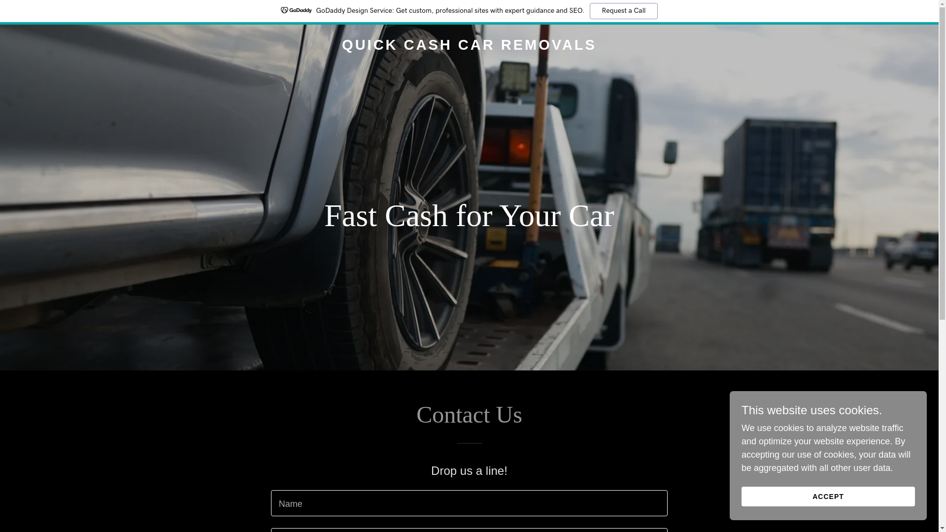 website screenshot of https://quickcashcarremovals.au/