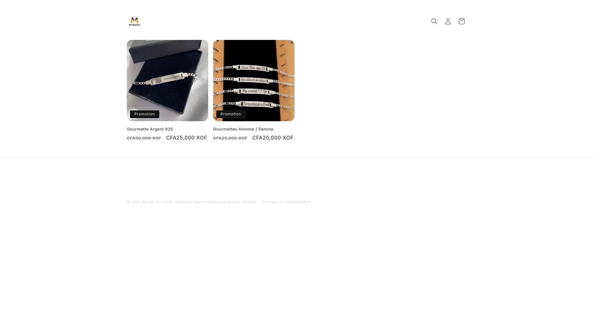 website screenshot of https://mlabijouterie.com/
