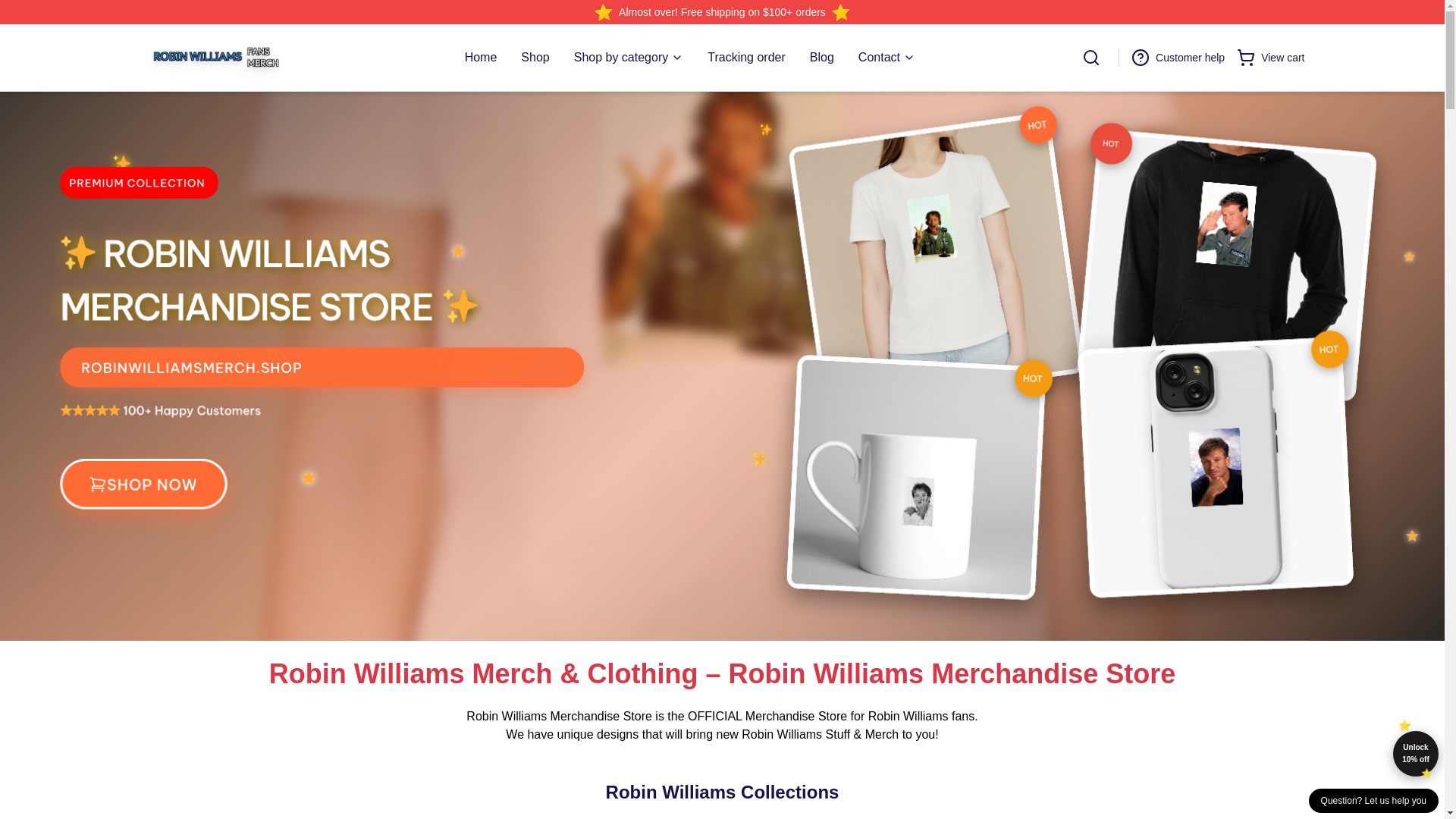 website screenshot of https://robinwilliamsmerch.shop/