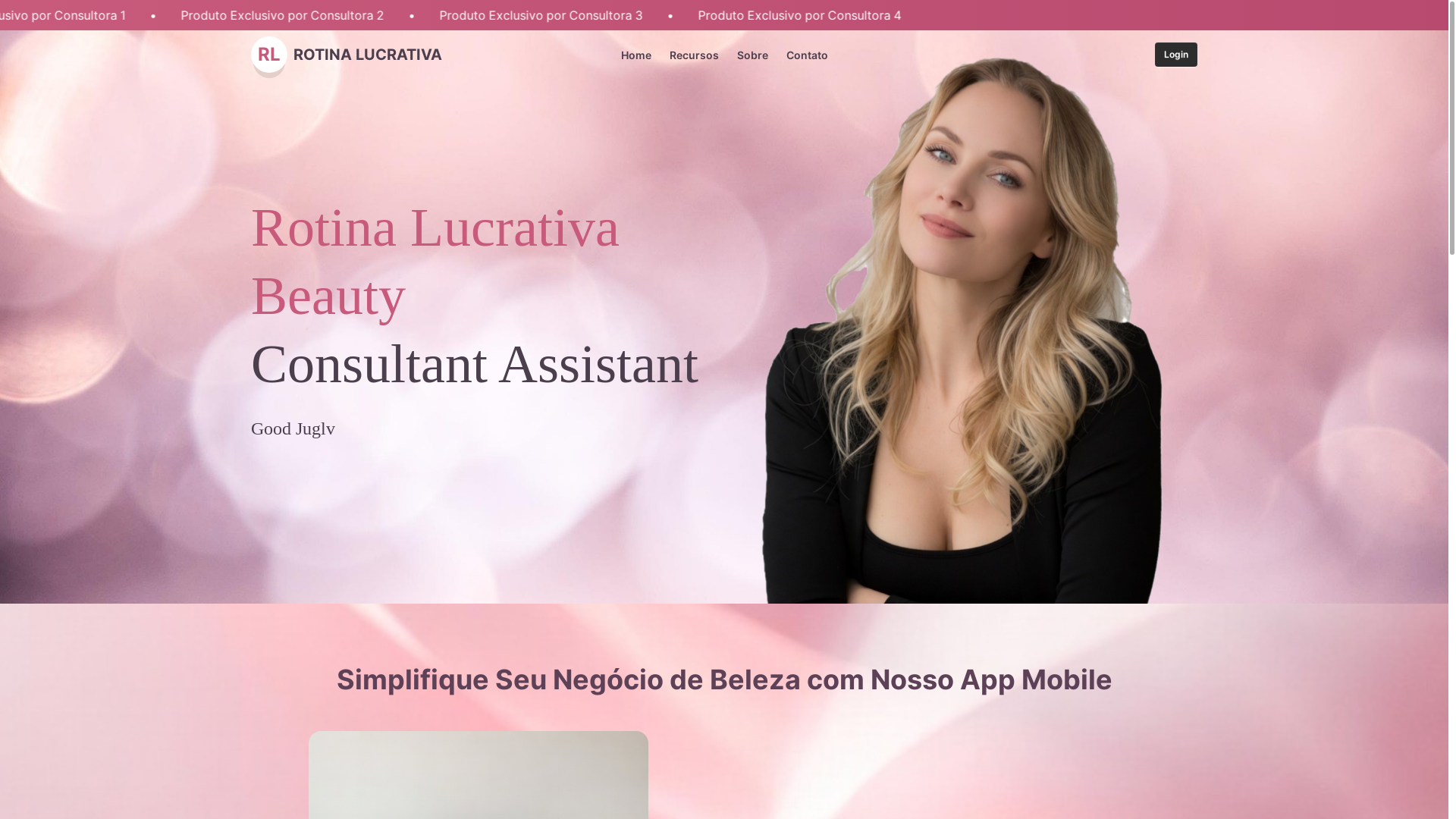 website screenshot of https://pinkprofit.app/