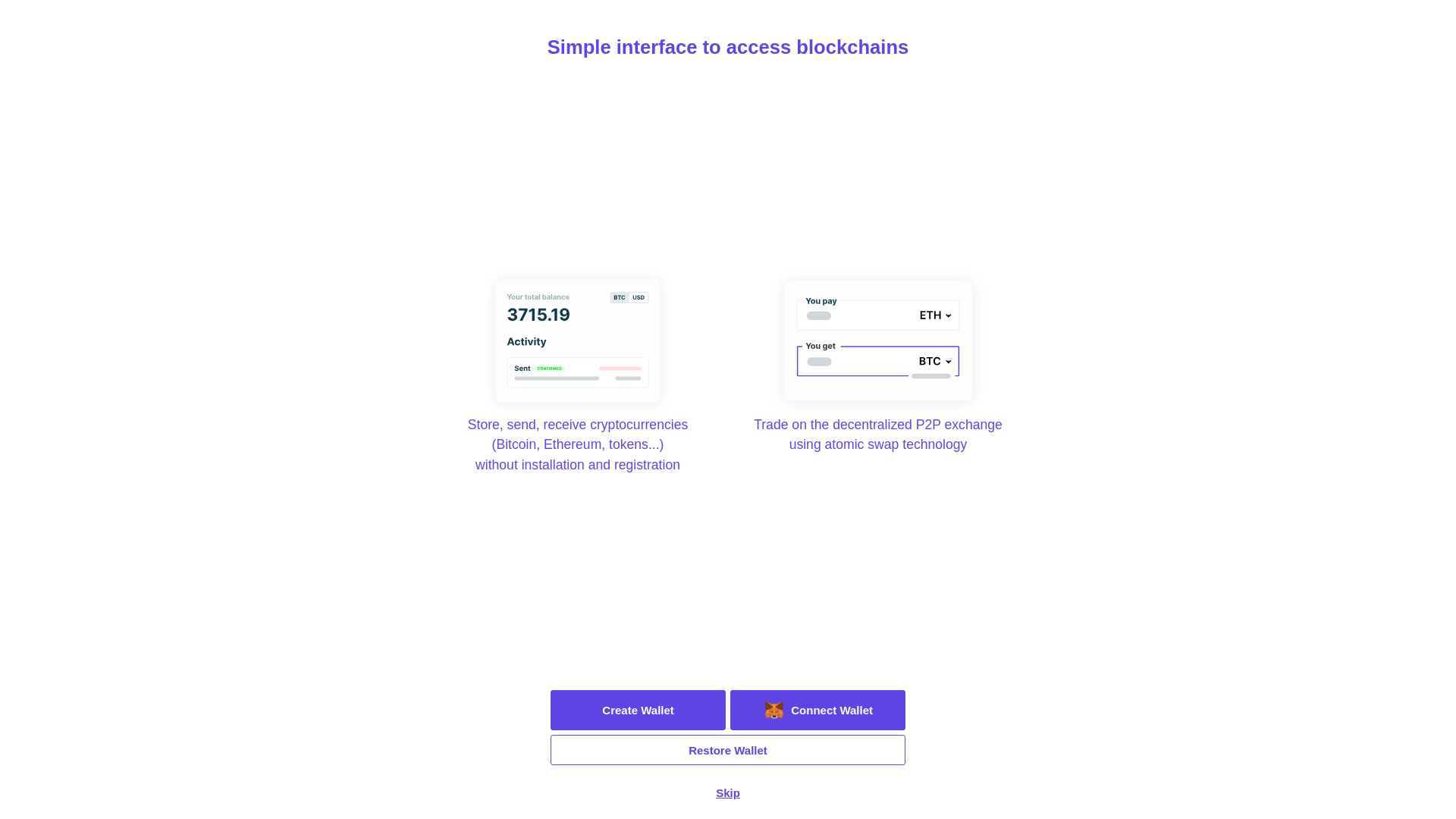 website screenshot of https://multicurrencywallet-btg.pages.dev/