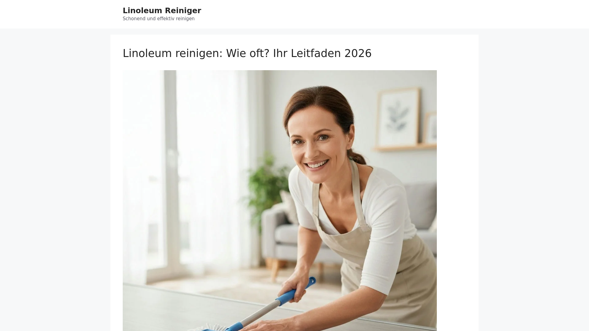 website screenshot of https://linoleum-reiniger.de/
