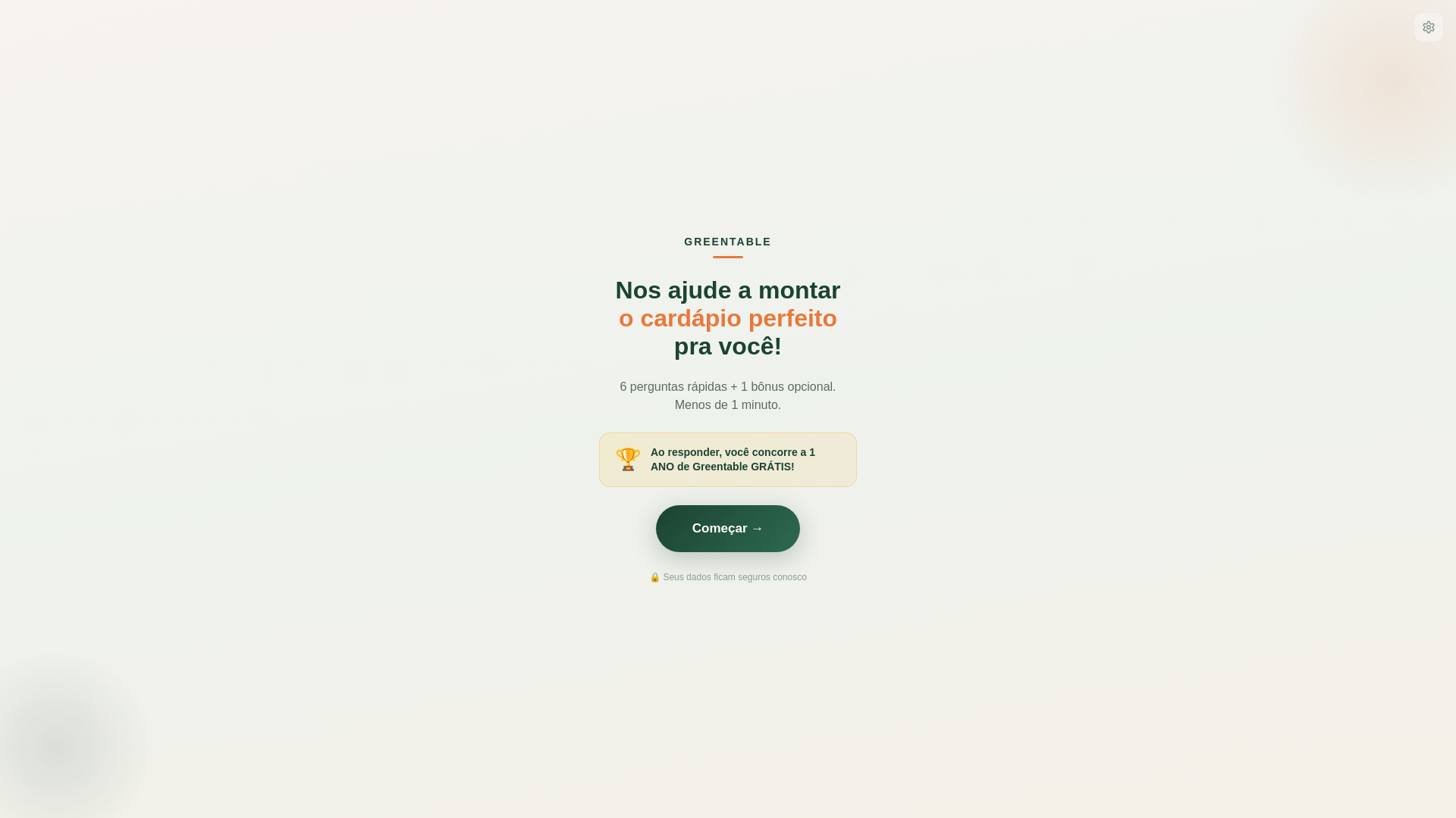 website screenshot of https://greentable.company