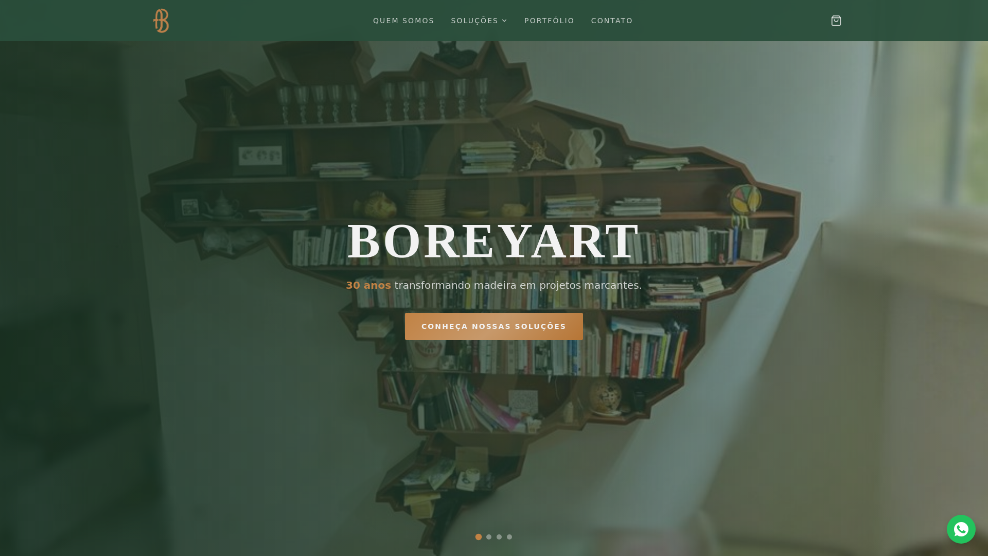 website screenshot of https://boreyart.com.br/