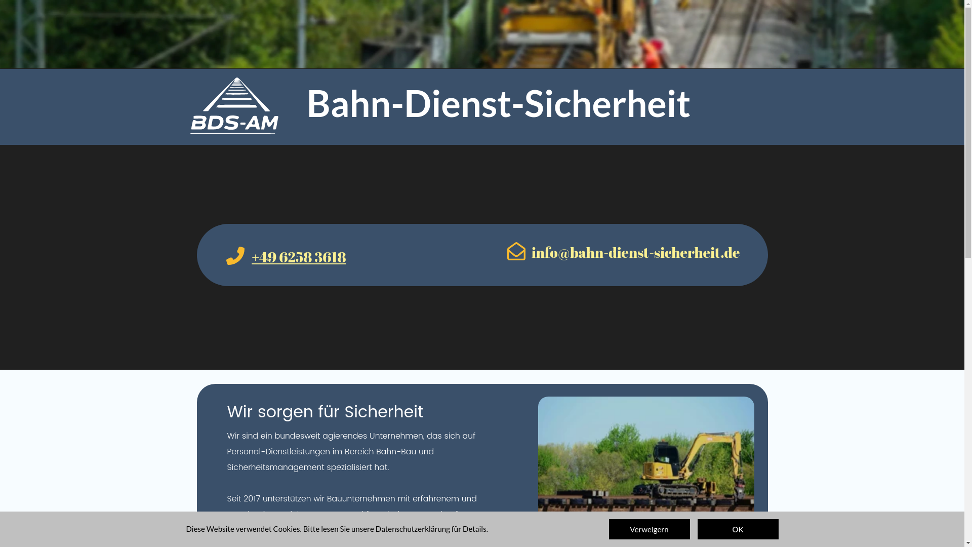 website screenshot of https://bd-sicherheit.de/