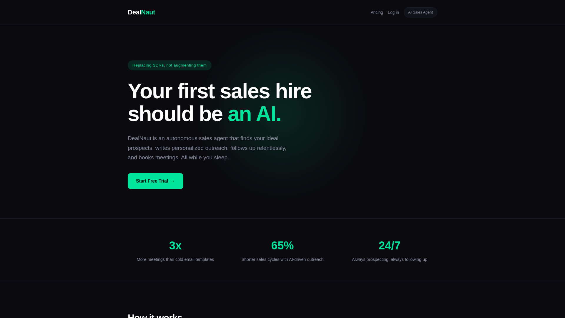 website screenshot of https://dealnaut.app/