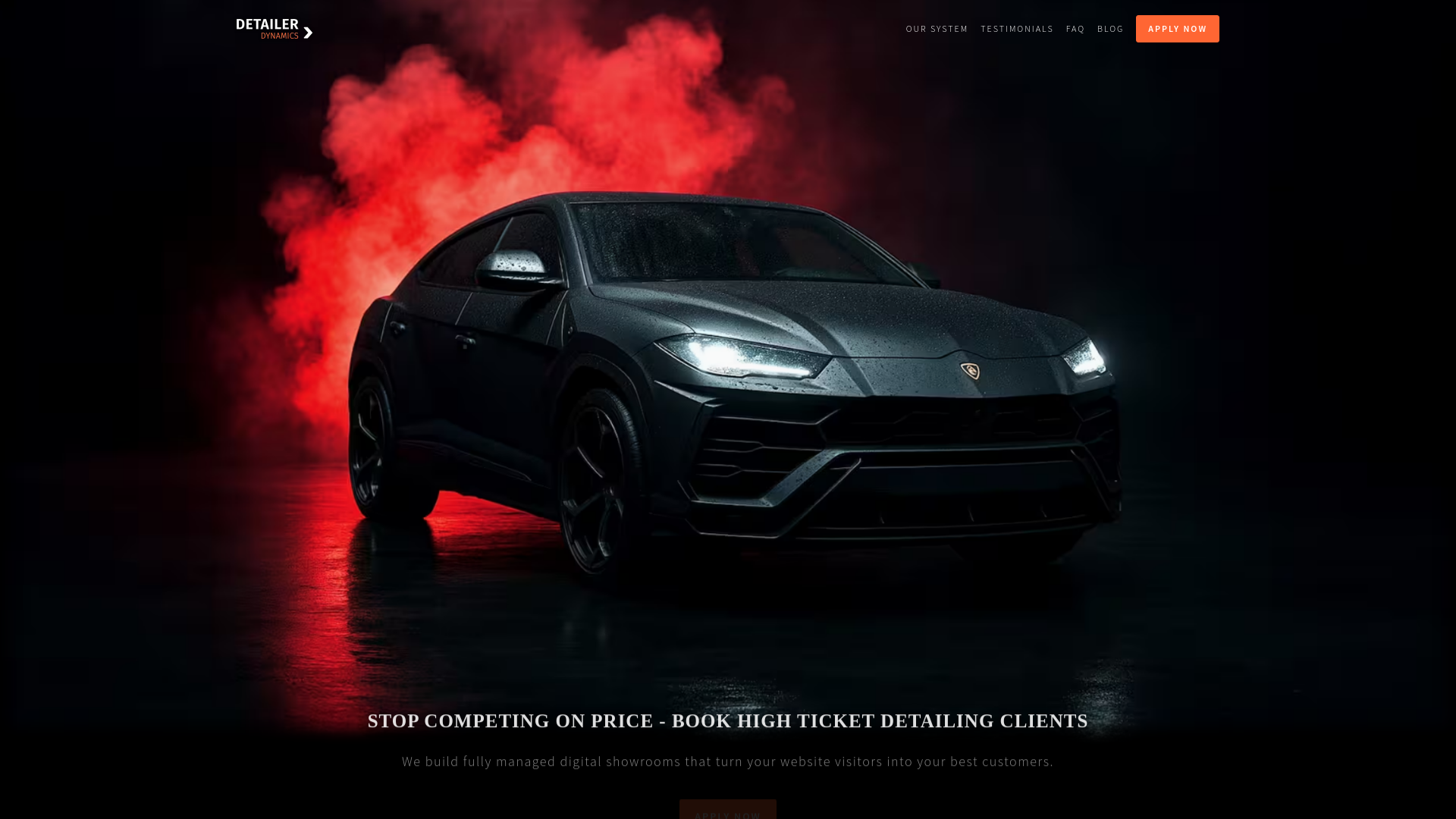 website screenshot of https://detailerdynamics.pages.dev/