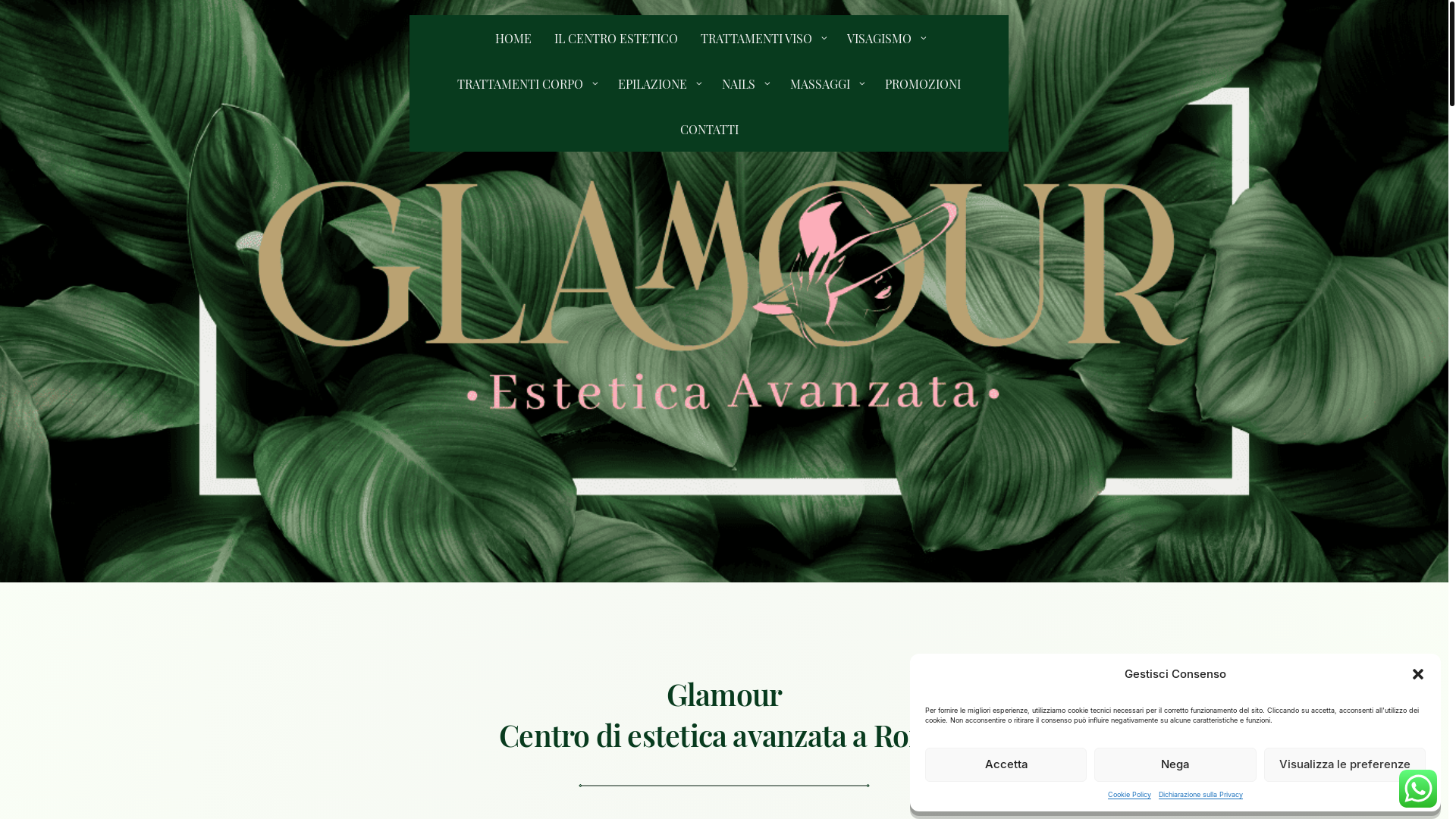 website screenshot of https://glamouresteticaavanzata.it/