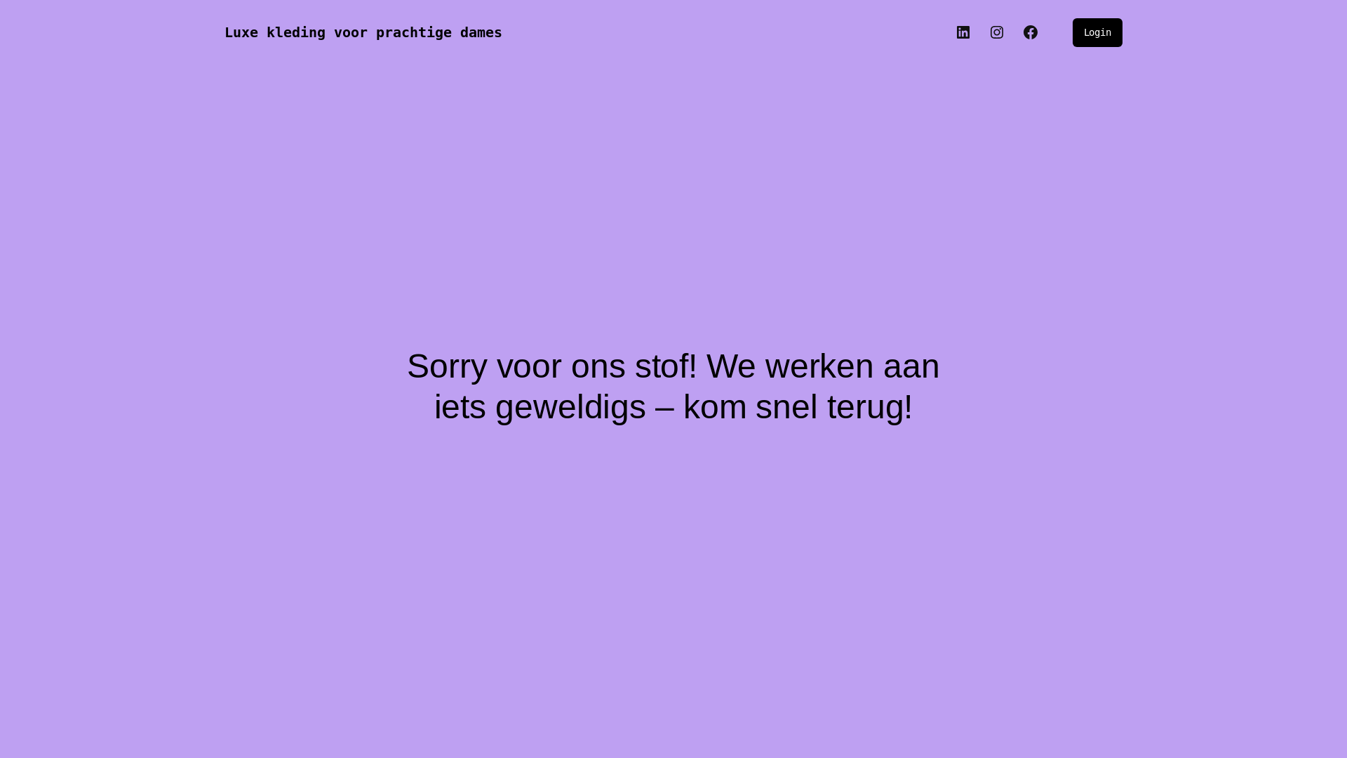 website screenshot of https://prachtigedame.nl/