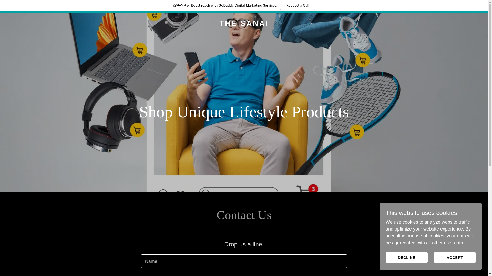 website screenshot of https://thesanai.com/