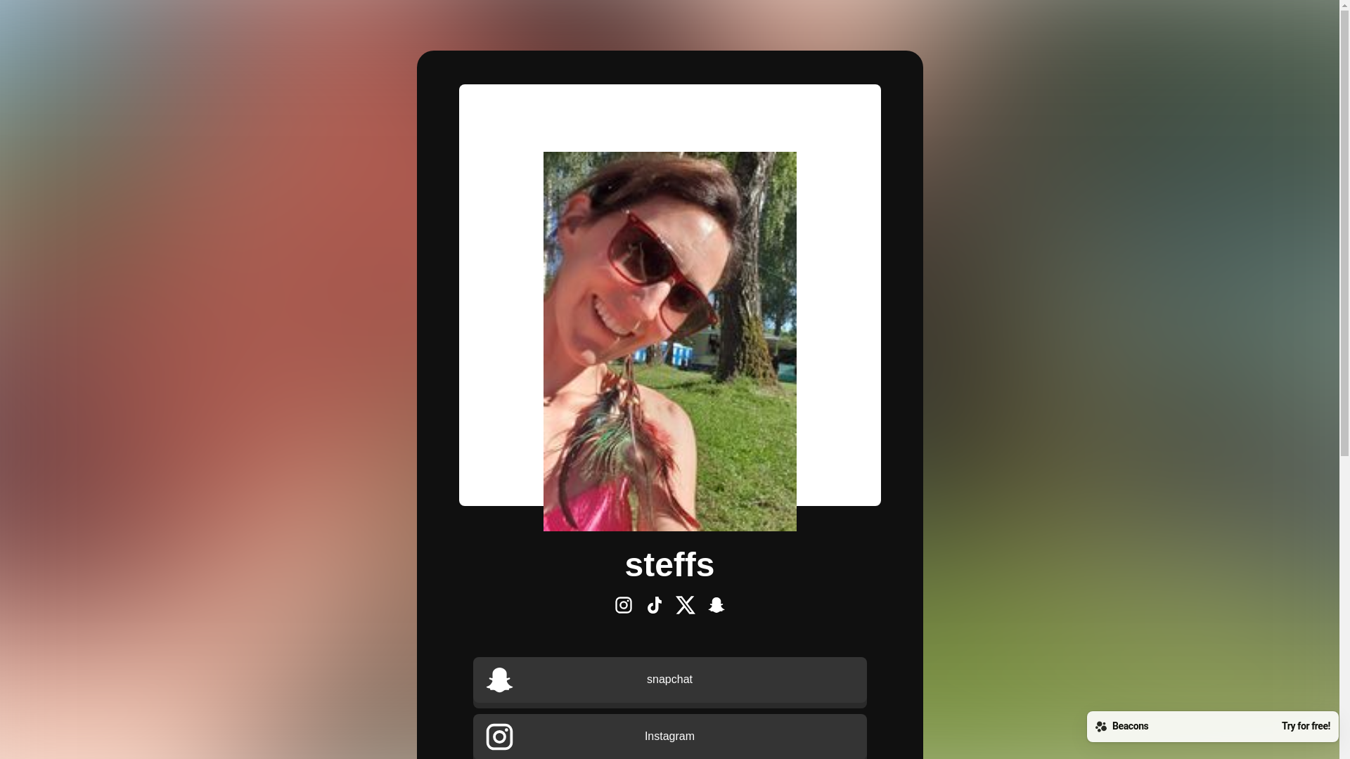 website screenshot of https://steffs.store/