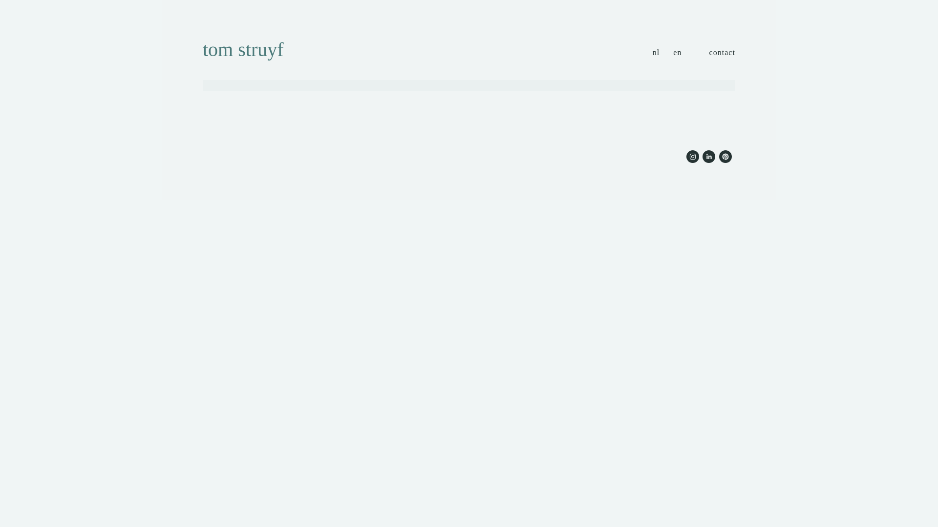 website screenshot of https://tomstruyf.nl