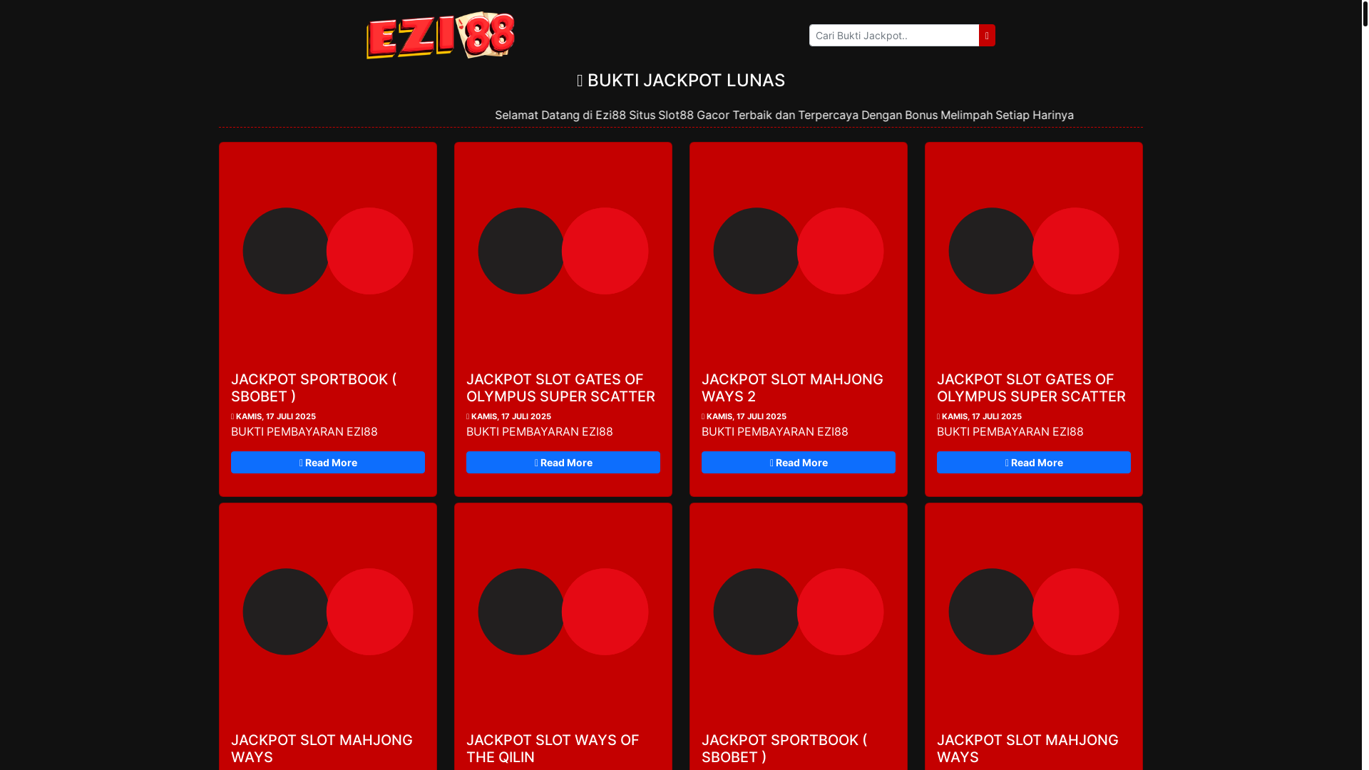 website screenshot of https://jpezi88meledak.com/