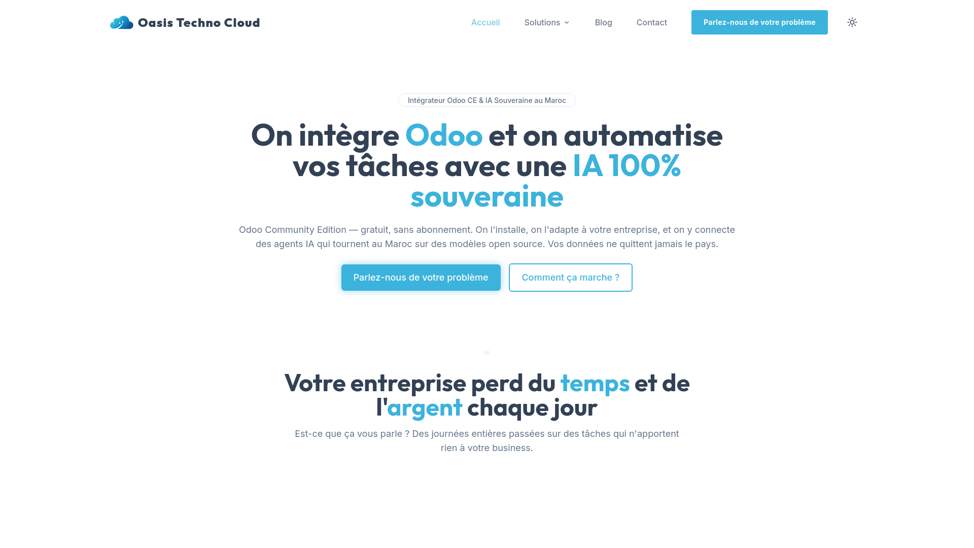 website screenshot of https://oasistechnocloud.pages.dev/