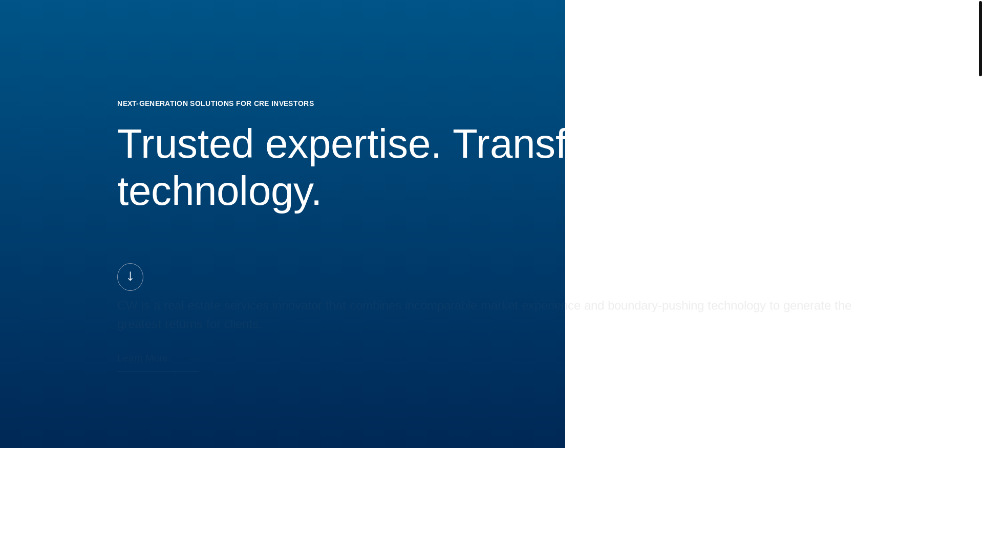 website screenshot of https://www.cwcapital.com