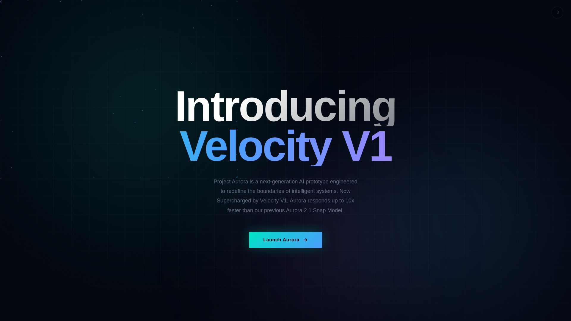 website screenshot of https://projectaurora.pages.dev/