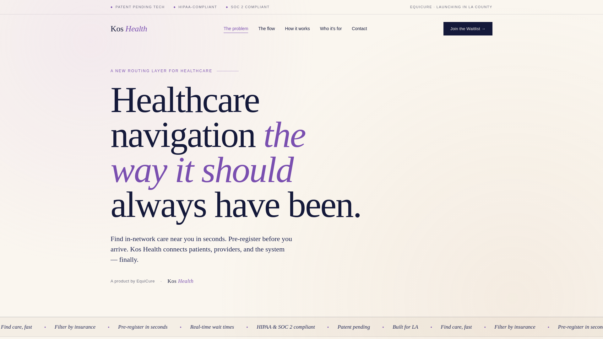website screenshot of https://equicure-kos.pages.dev/