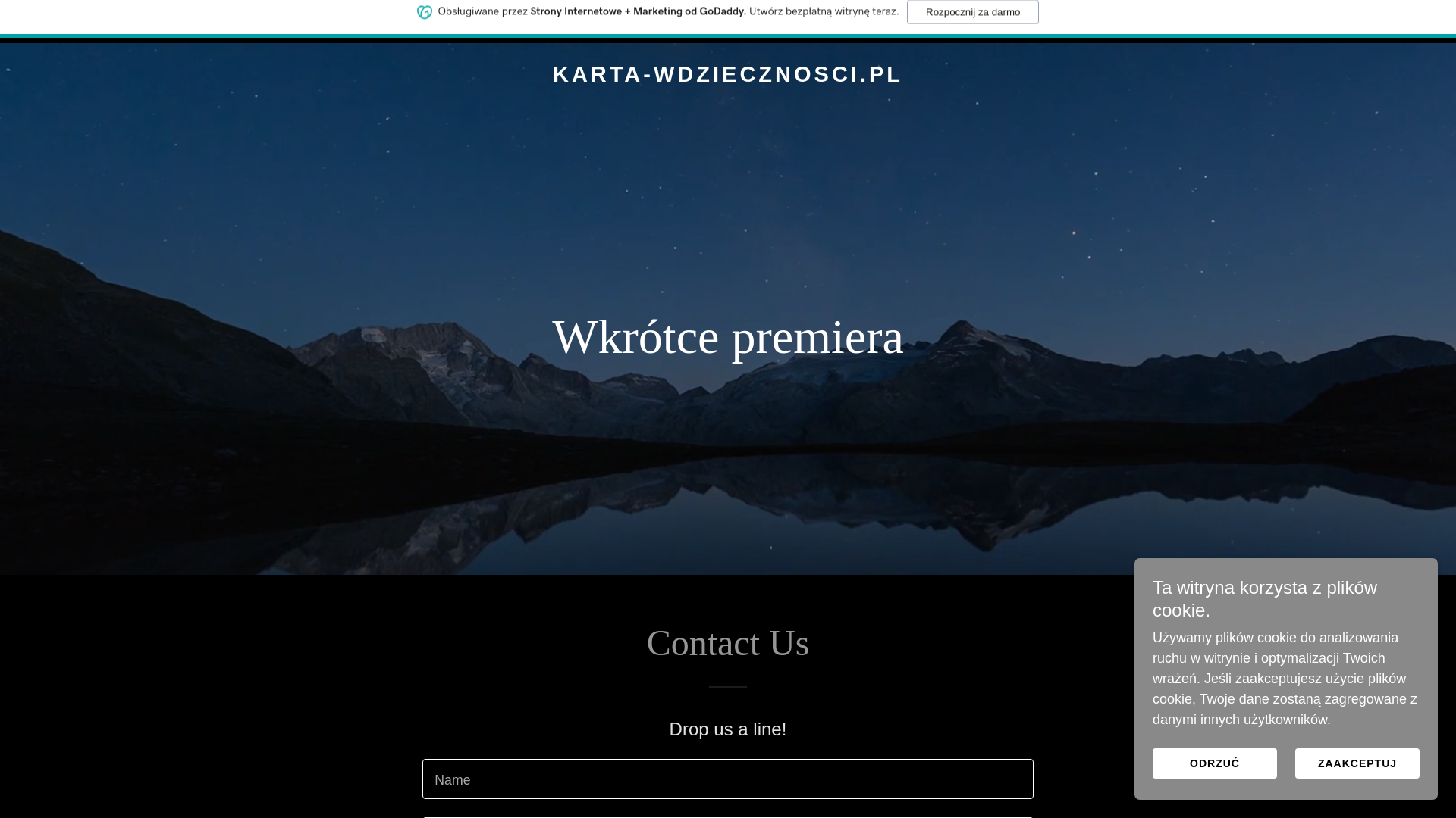 website screenshot of https://karta-wdziecznosci.pl/