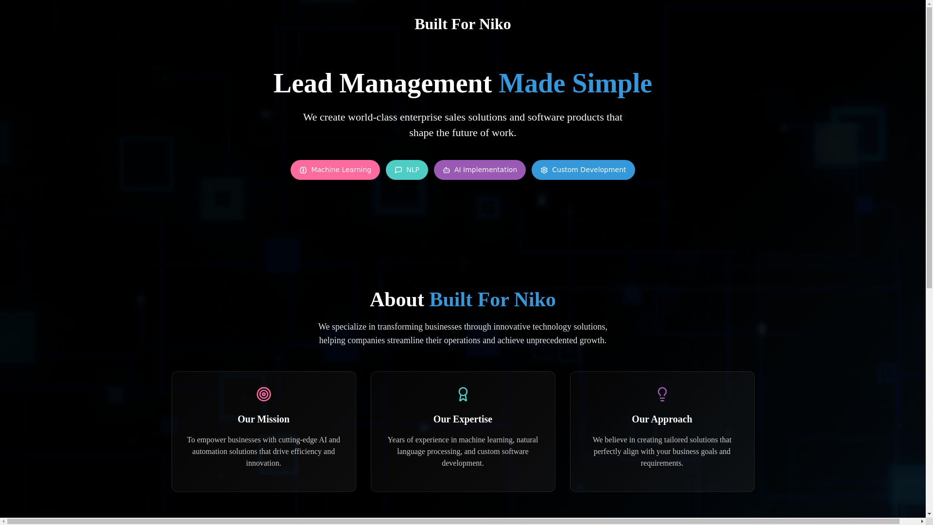 website screenshot of https://site-builtfornico.pages.dev/