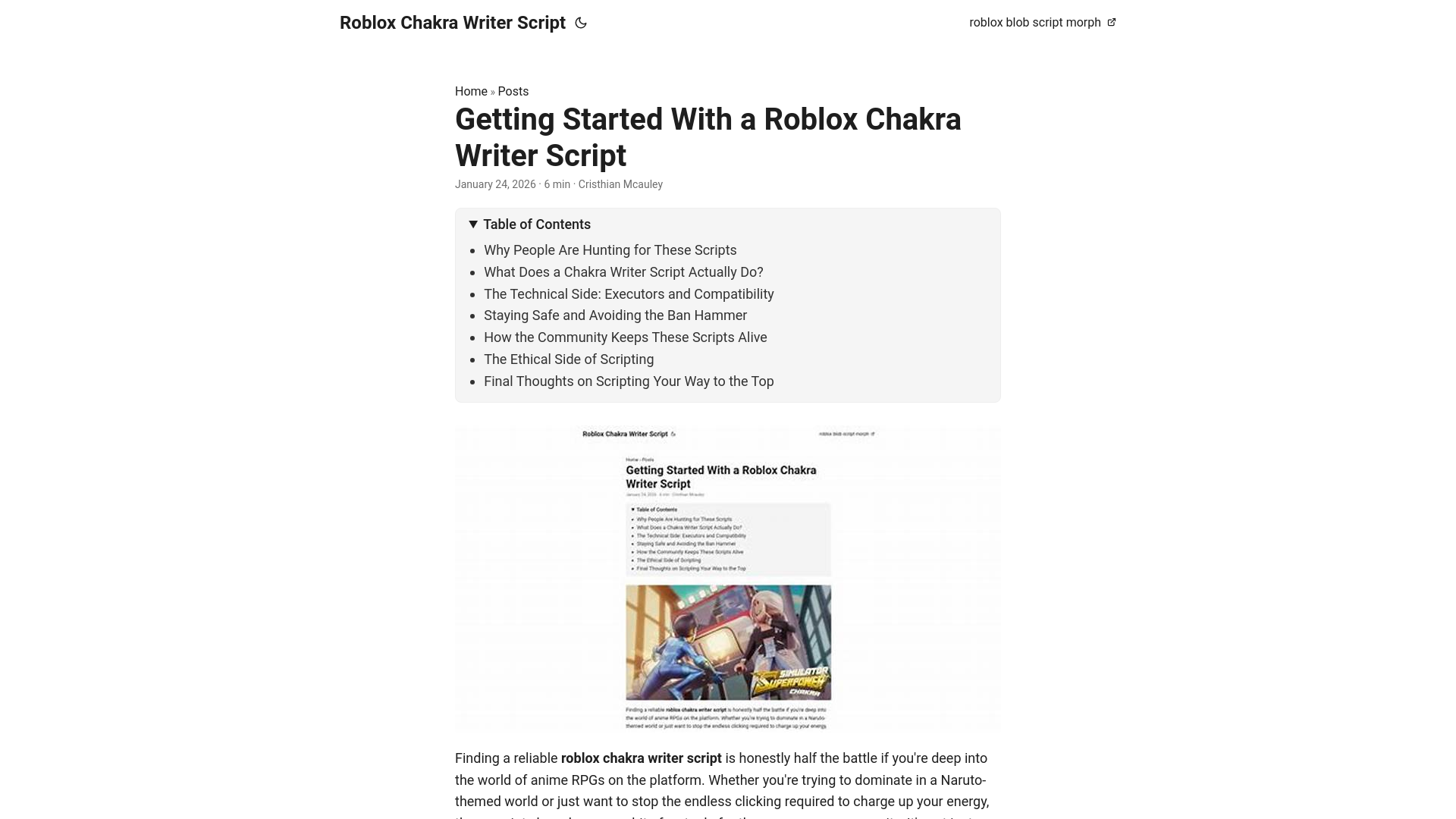 website screenshot of https://roblox-chakra-writer-script.pages.dev/
