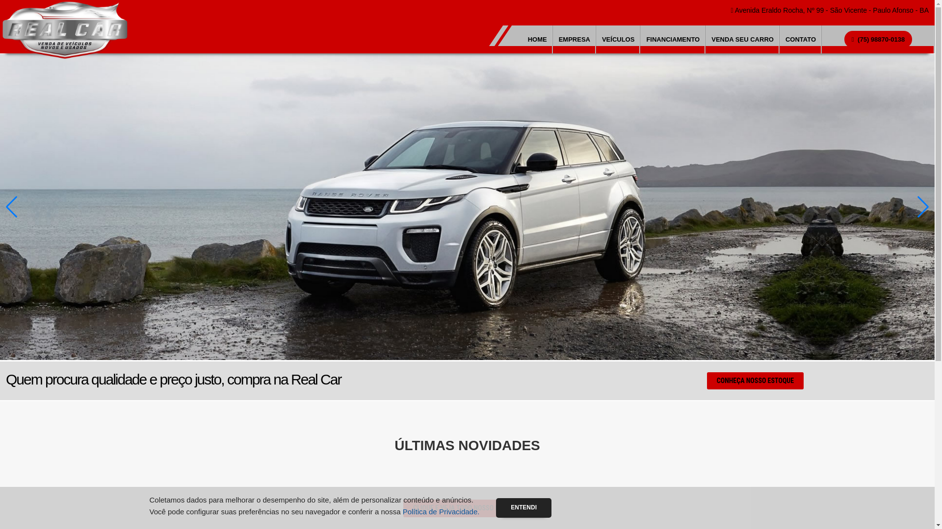 website screenshot of https://realcarpauloafonso.com.br/