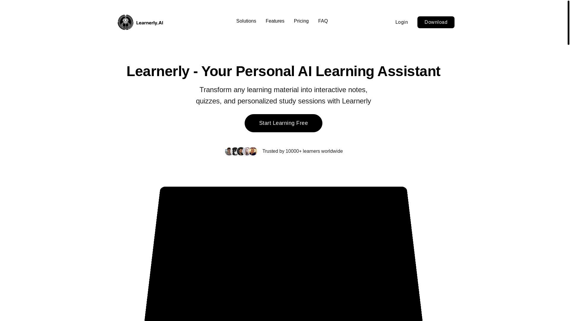 website screenshot of https://scholarly-landing.pages.dev/