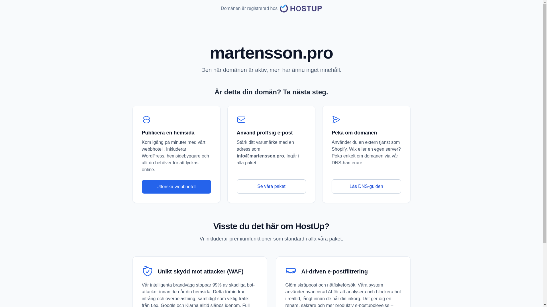 website screenshot of https://martensson.pro/