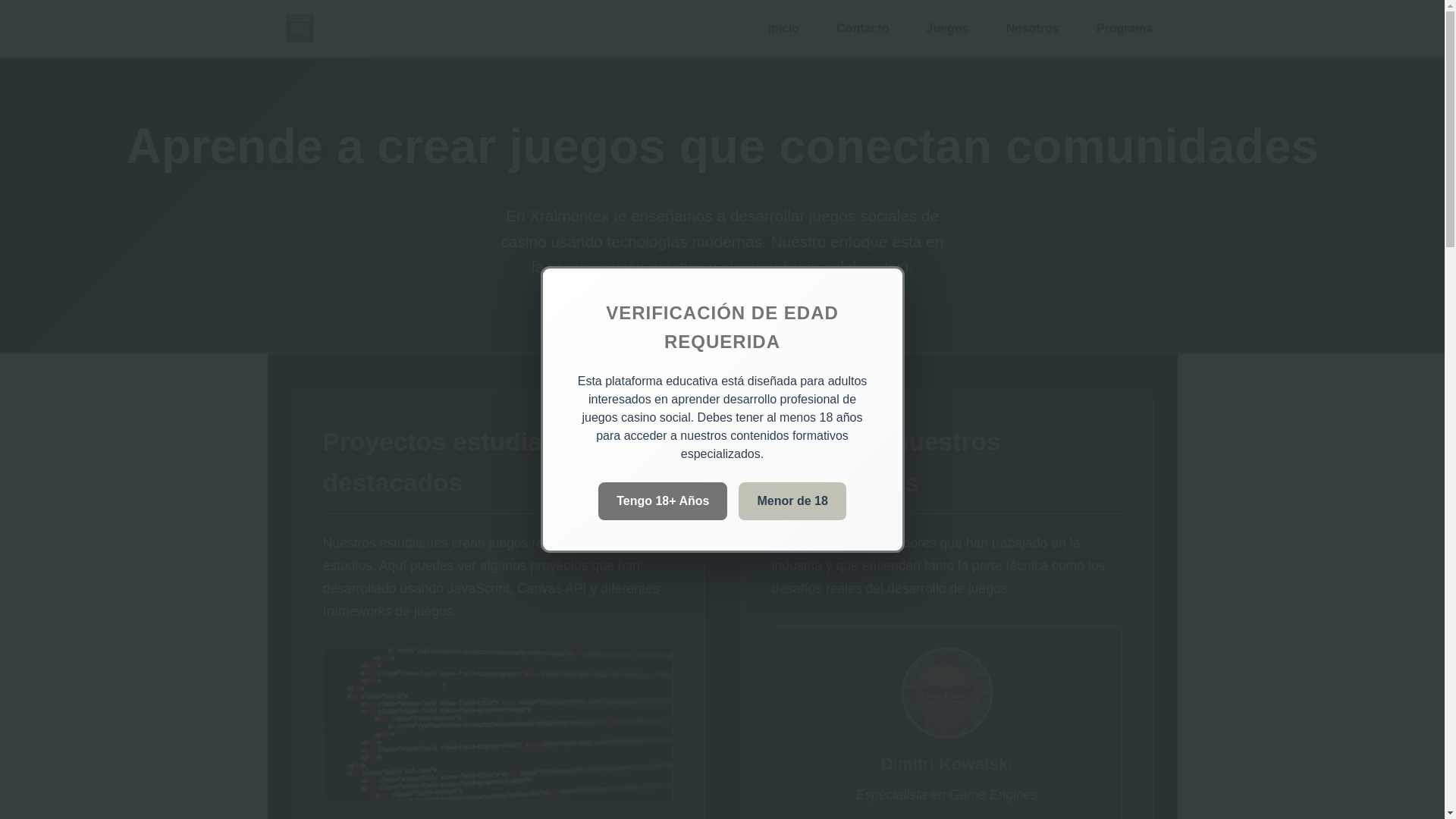 website screenshot of https://xralmontex.com/