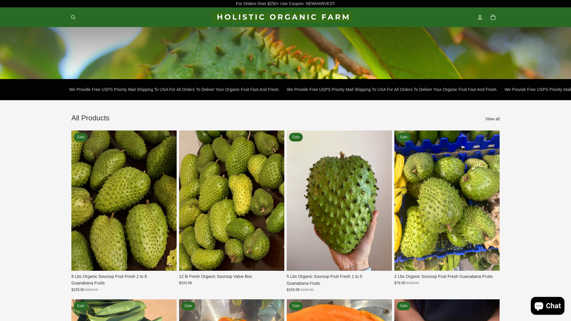 website screenshot of https://holisticorganicfarmer.com