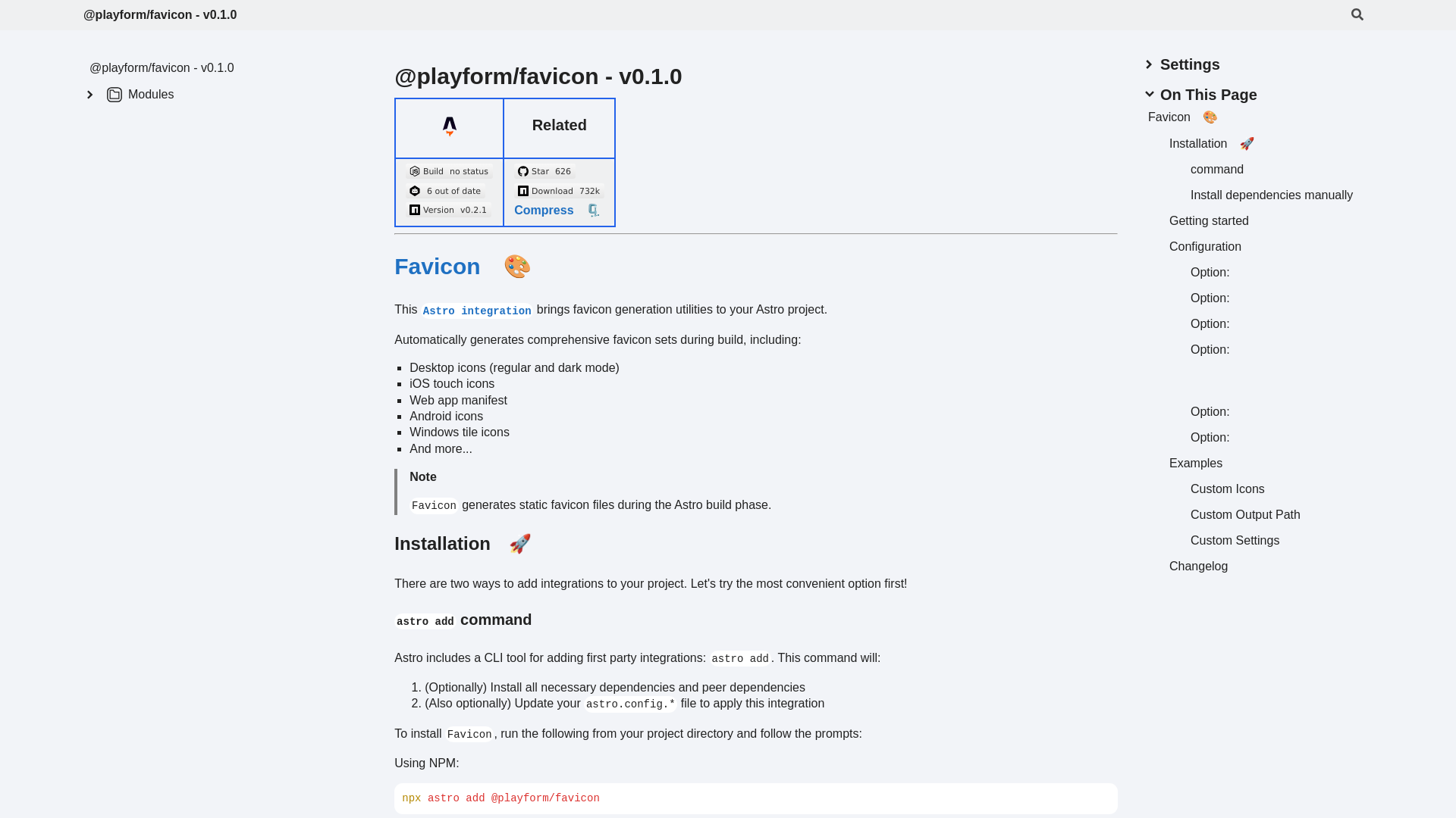 website screenshot of https://documentation-favicon.pages.dev/