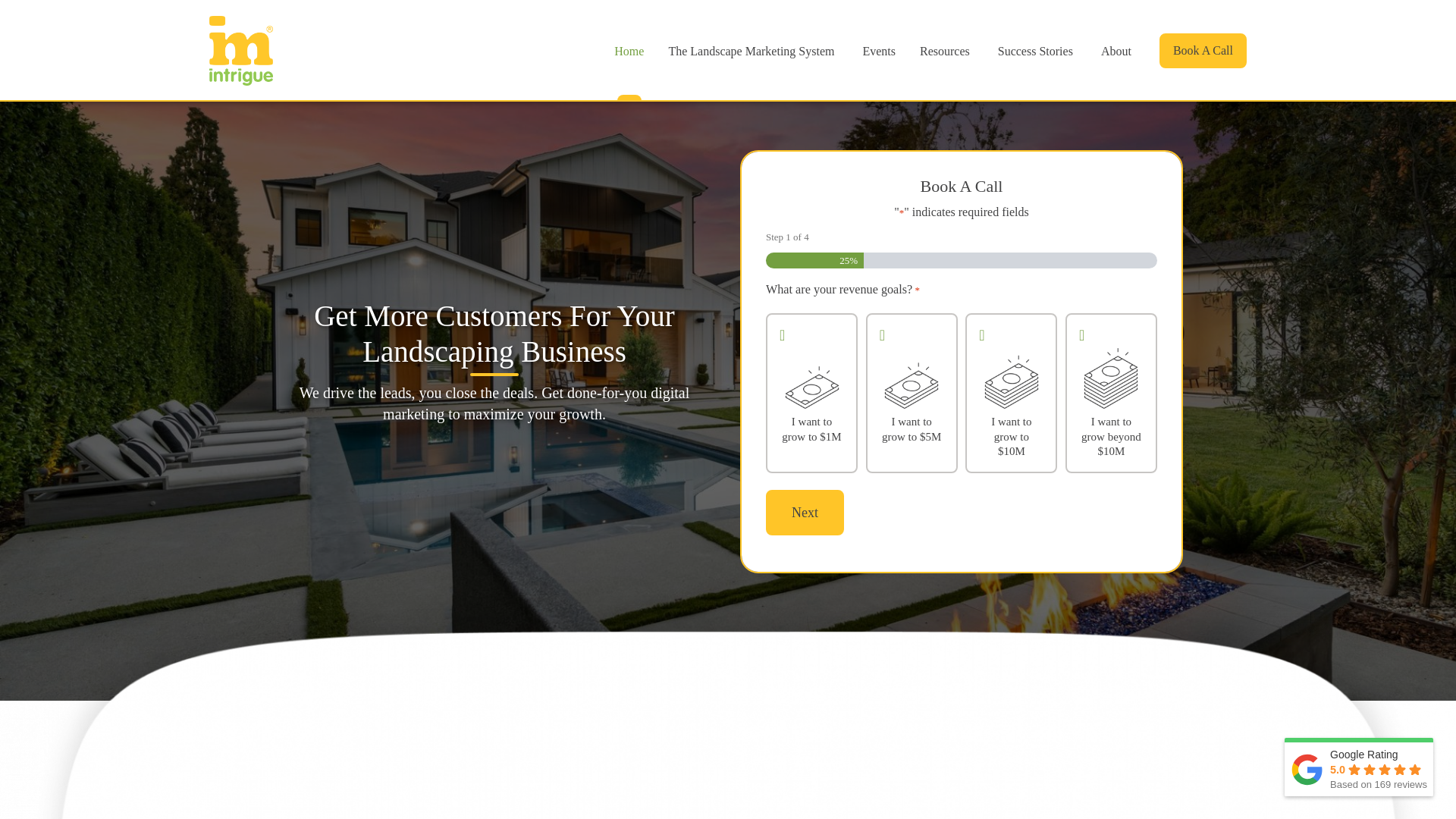 website screenshot of https://thinkintriguemediainc.com/