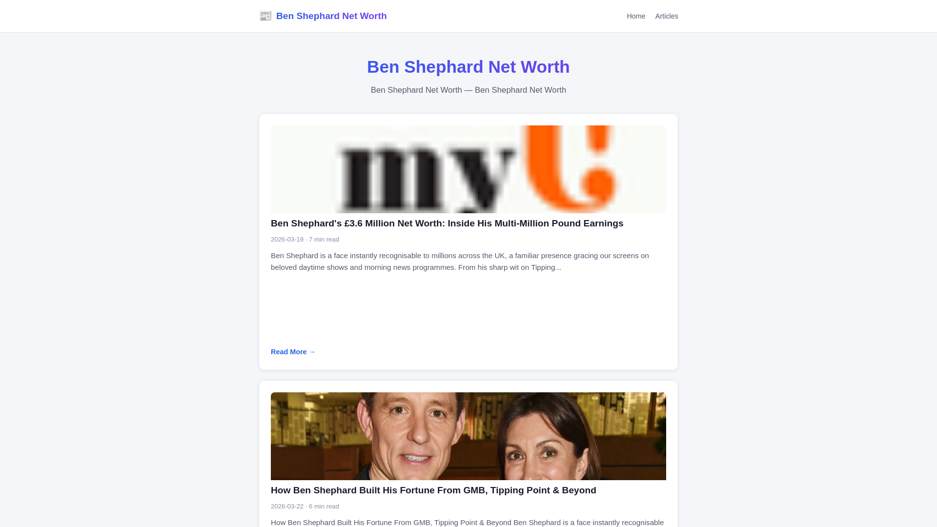 website screenshot of https://ben-shephard-net-worth.pages.dev/
