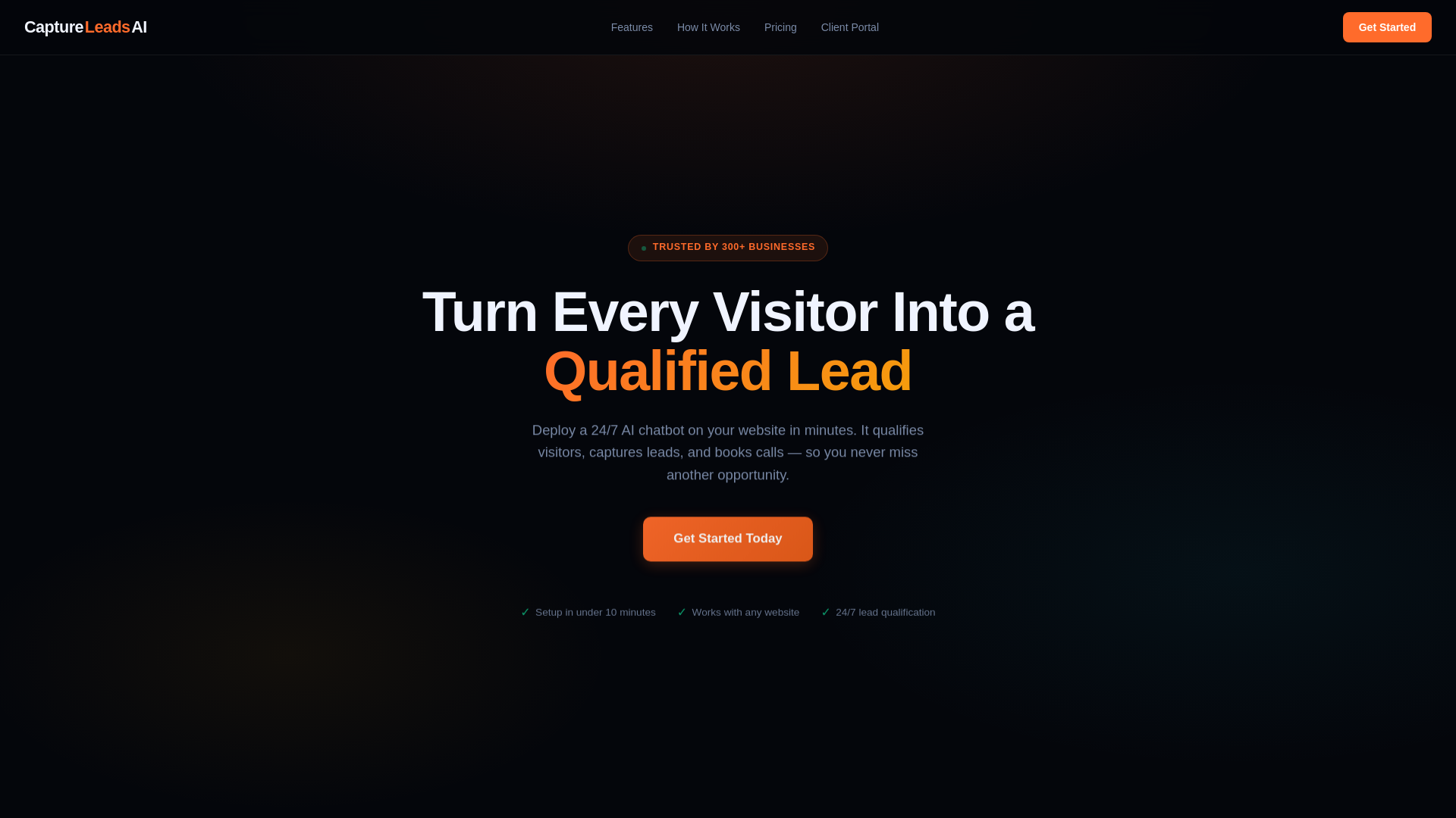 website screenshot of https://captureleadsai-site.pages.dev/