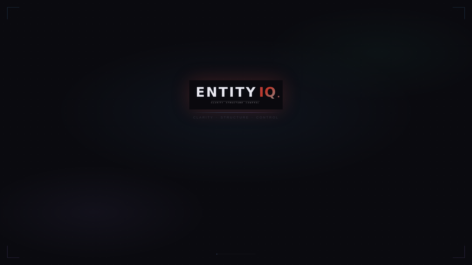 website screenshot of https://entityiq.net/