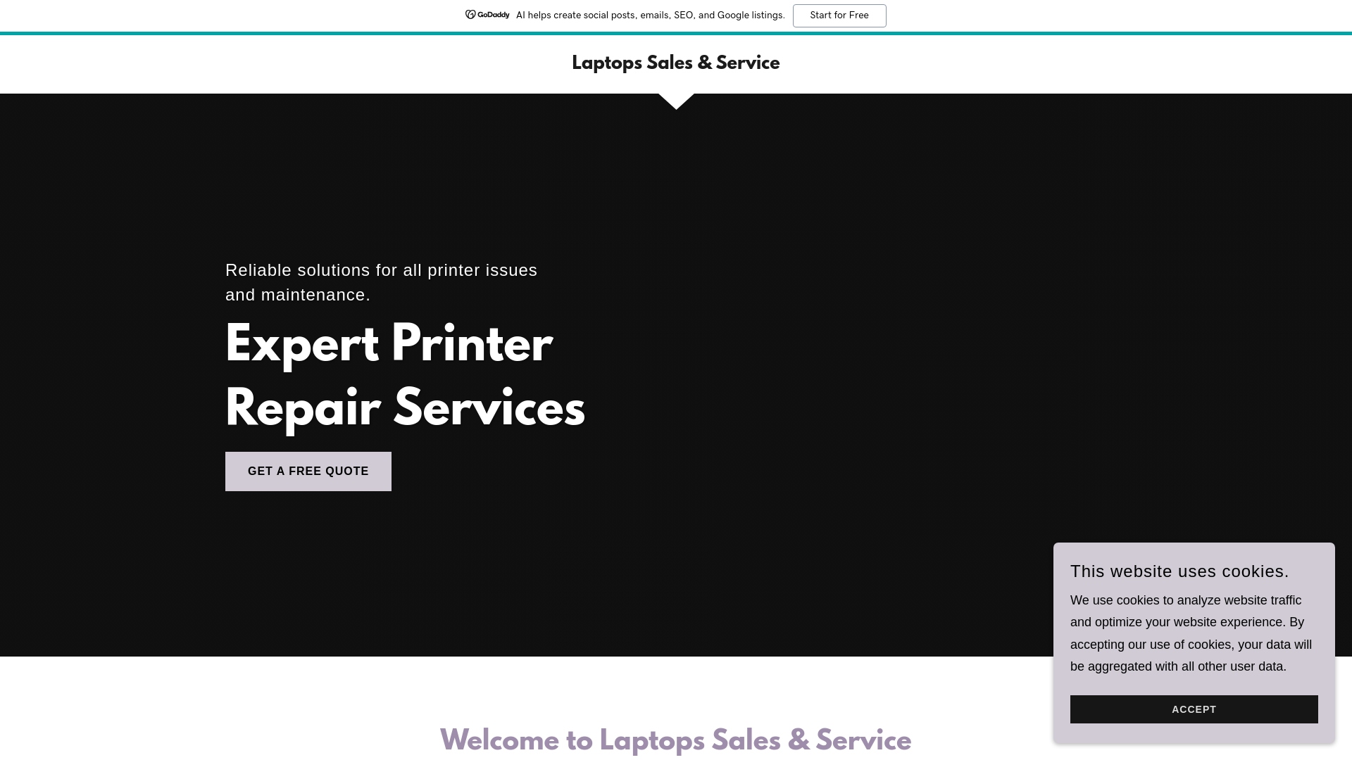 website screenshot of https://shreeadityatechnologies.in/