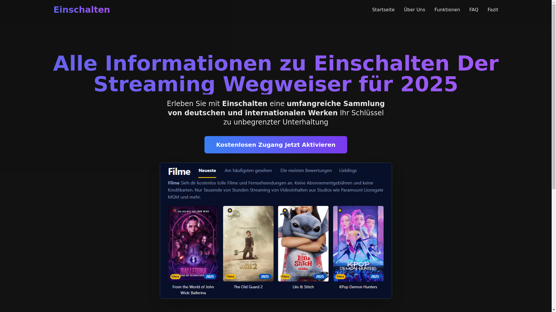 website screenshot of https://einschalten-wouj.pages.dev/