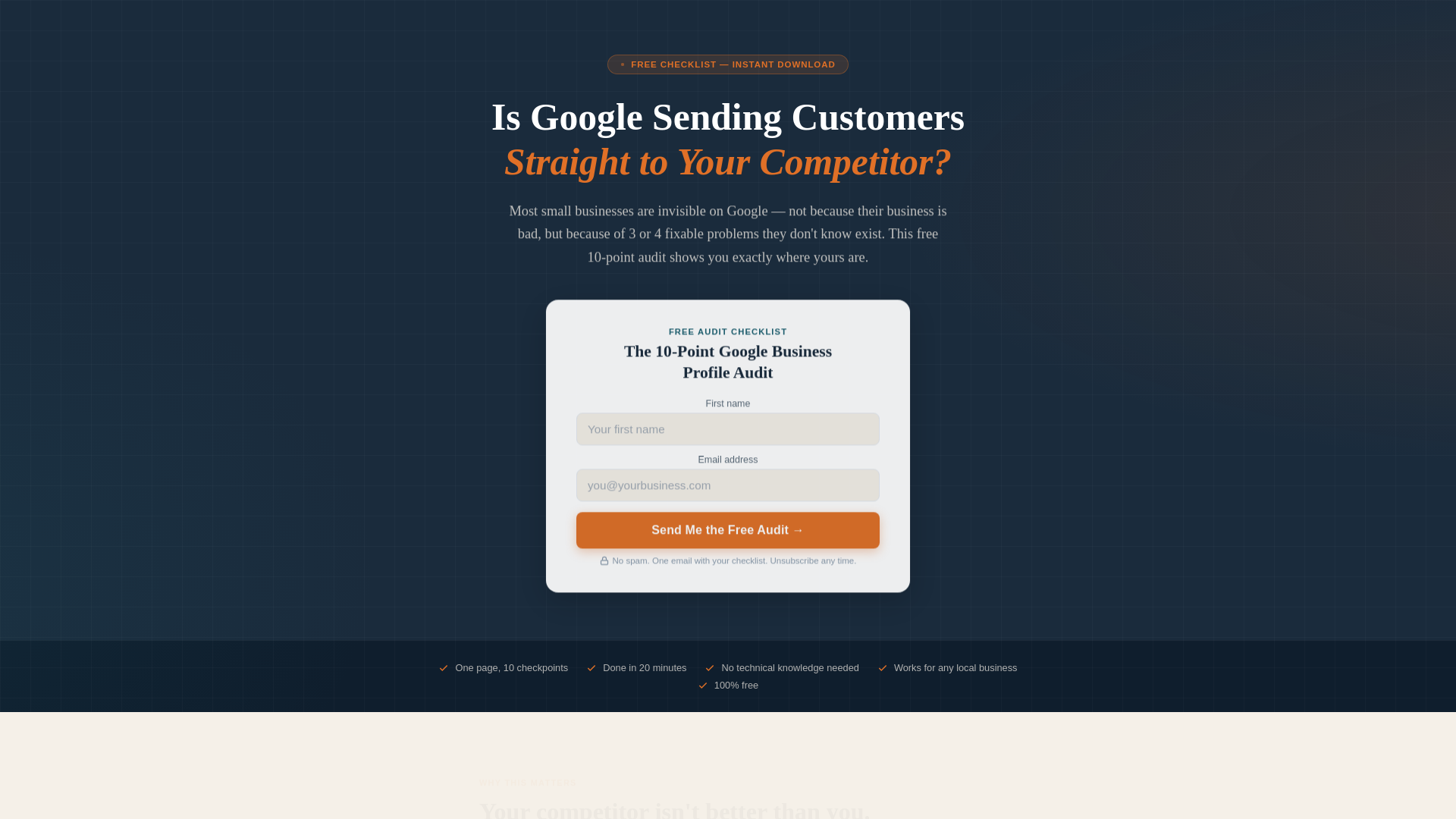 website screenshot of https://getfoundguide.com/