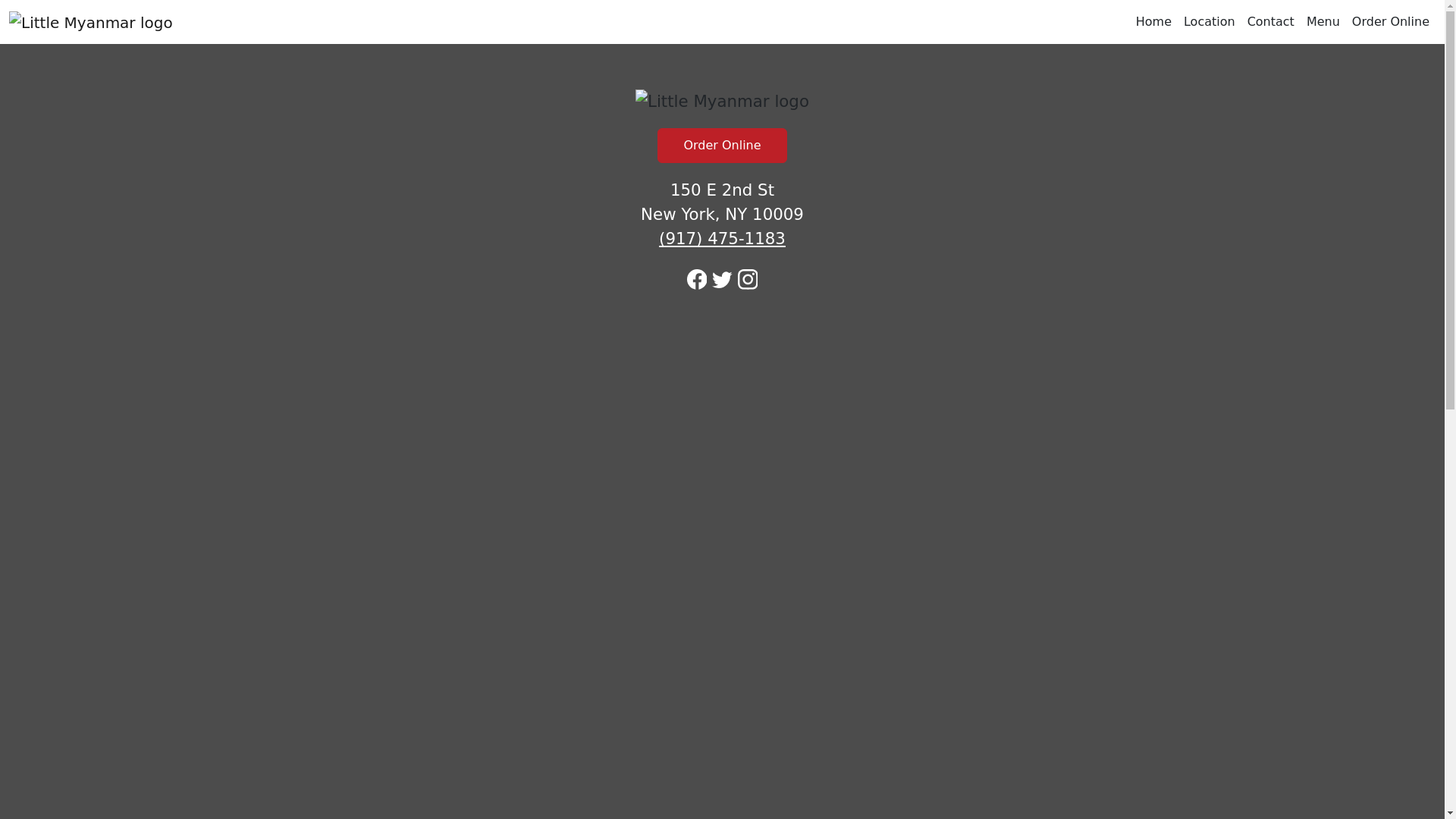 website screenshot of https://littlemyanmarny.com/