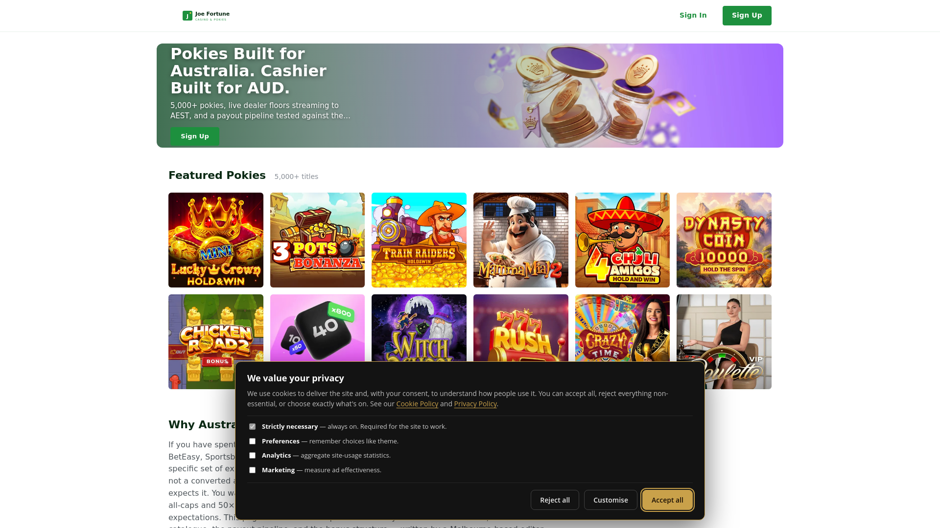 website screenshot of https://joefortunepokies-com-com.pages.dev/