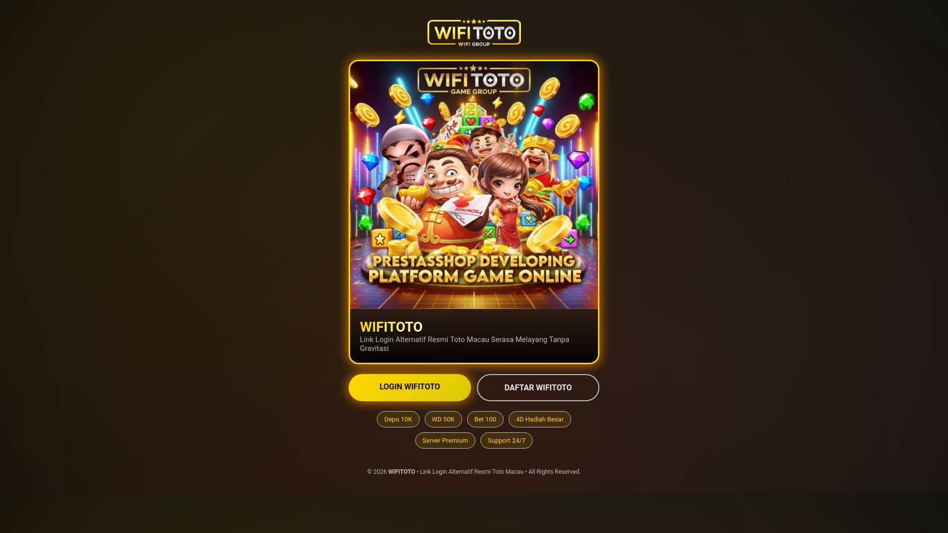 website screenshot of https://wifitoto-link-login-terranetpro.pages.dev/