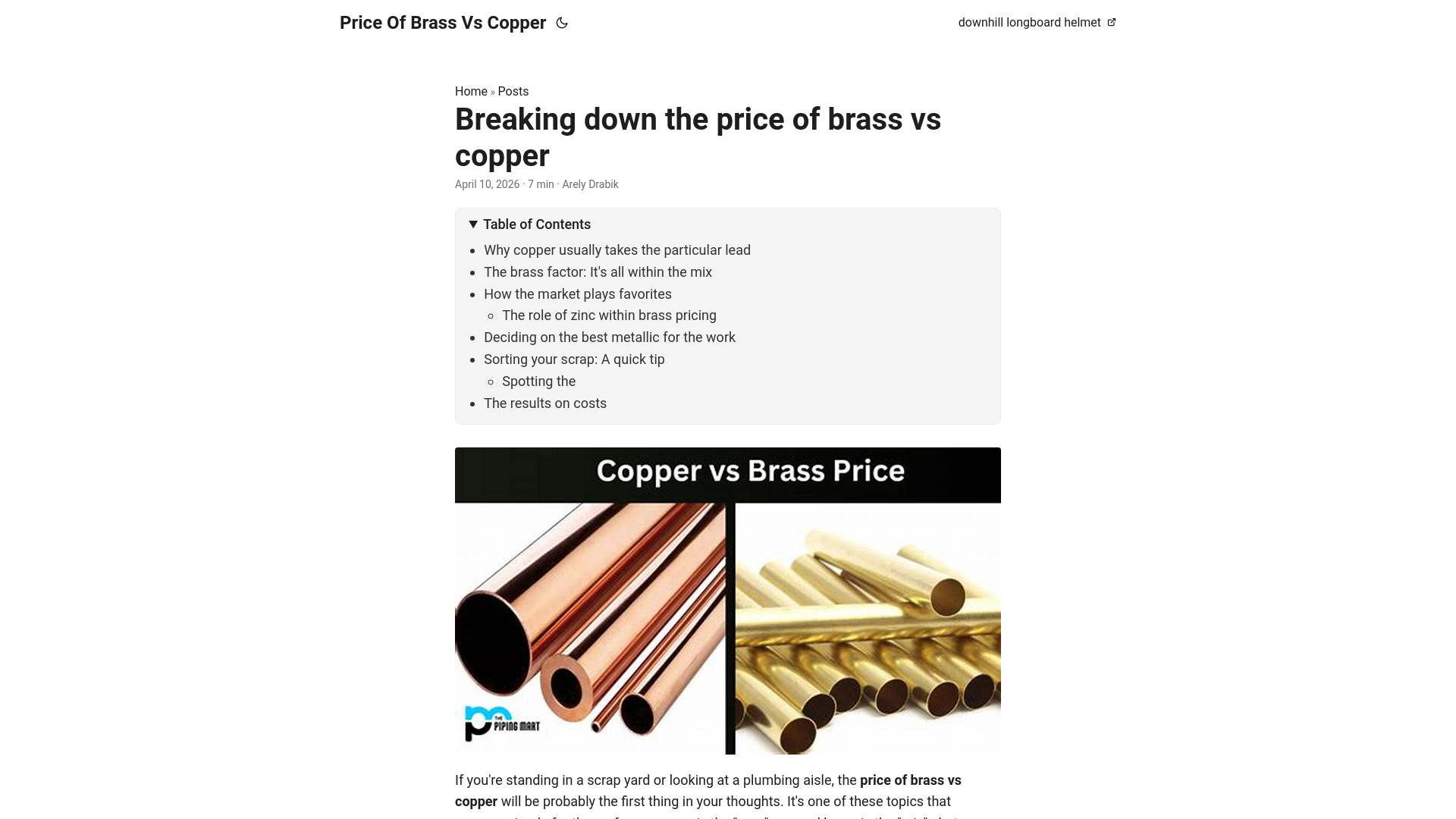 website screenshot of https://price-of-brass-vs-copper.pages.dev/