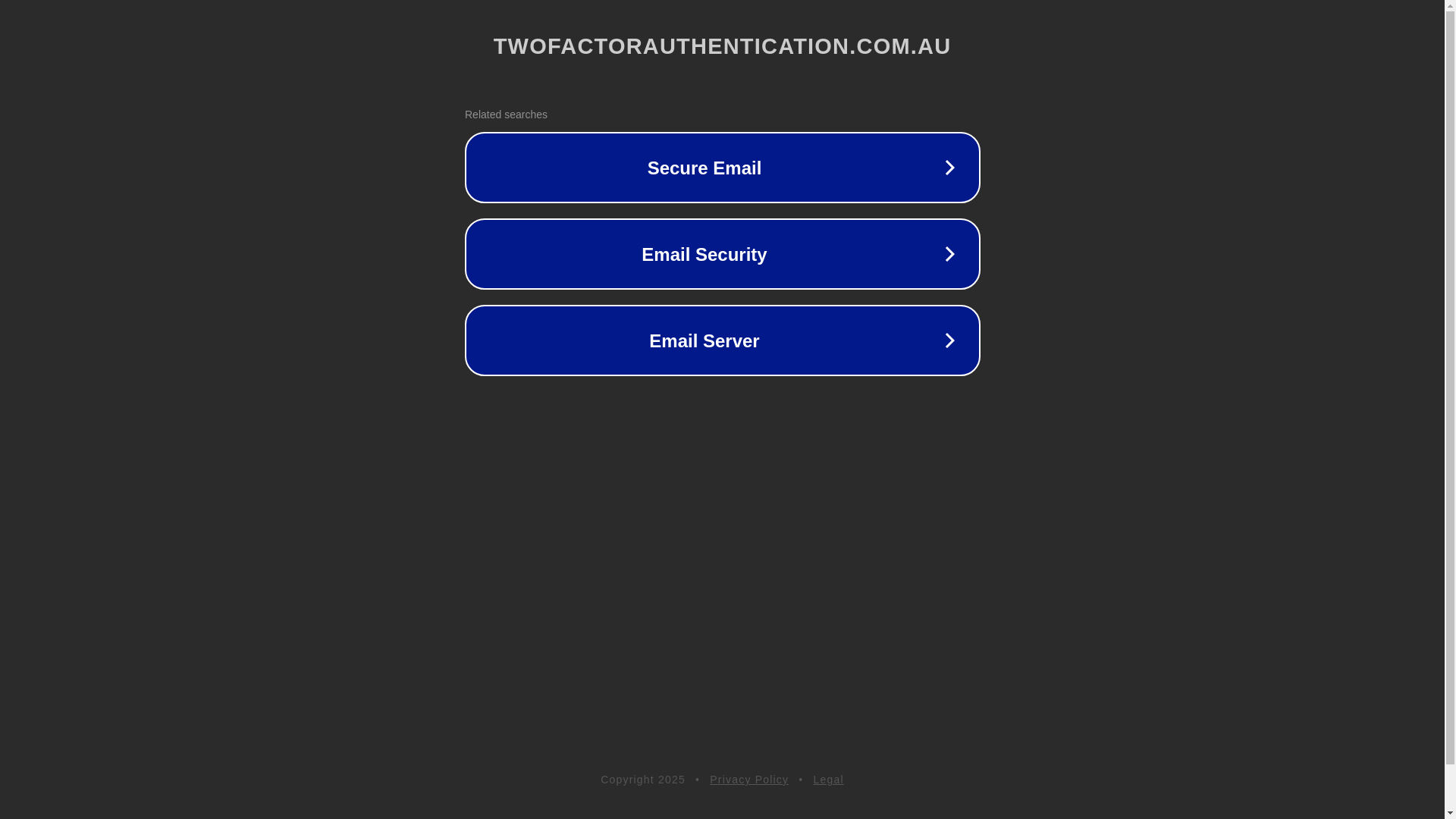 website screenshot of https://twofactorauthentication.com.au/