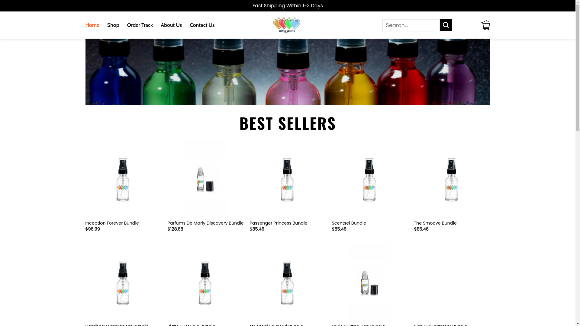 website screenshot of https://digitalchasescentsoils.shop/