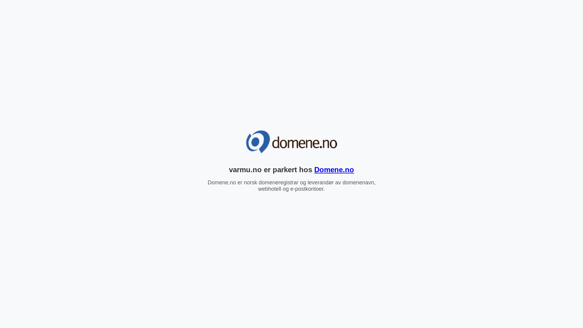 website screenshot of https://varmu.no/
