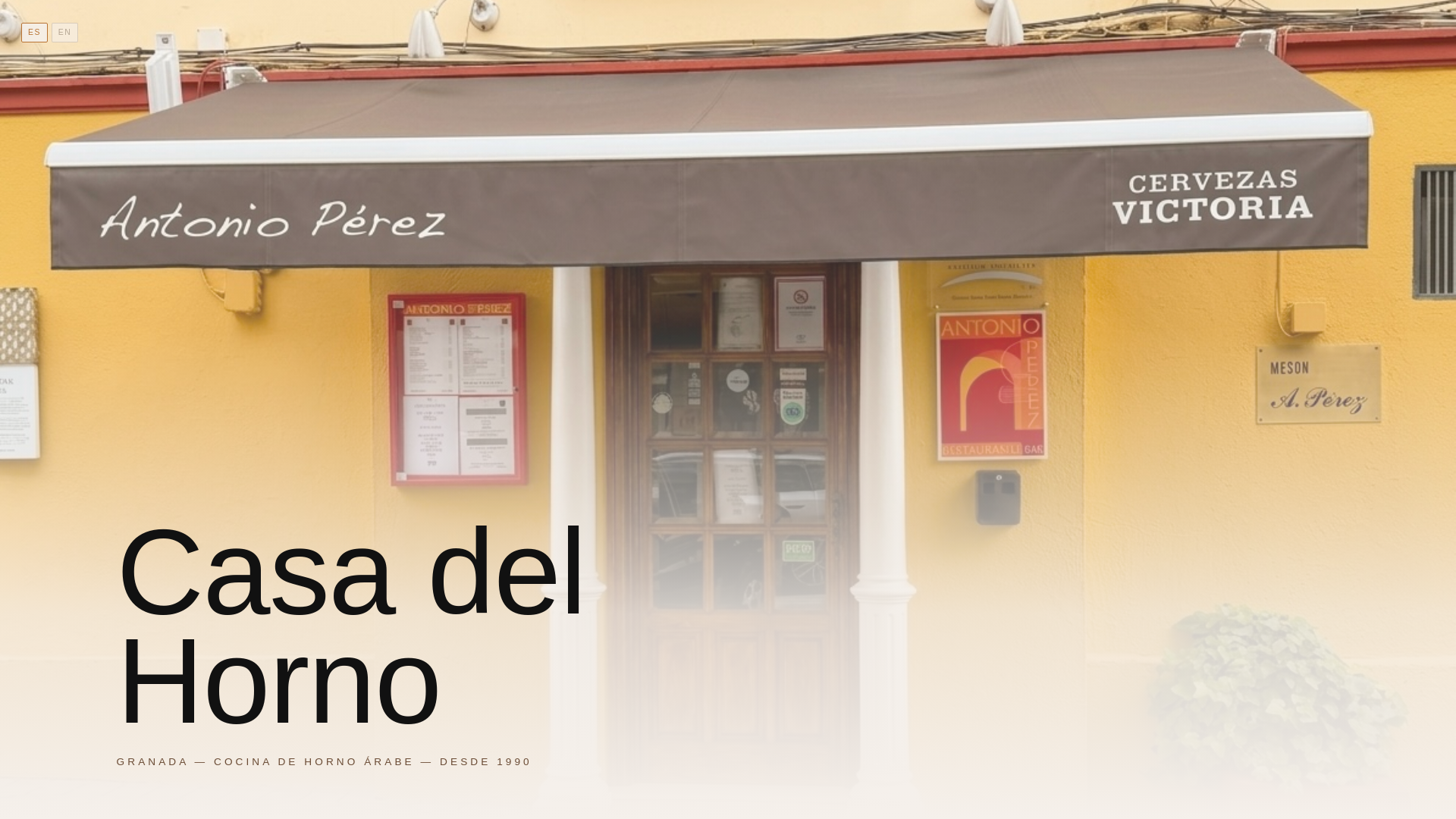 website screenshot of https://site-casa-del-horno.pages.dev/