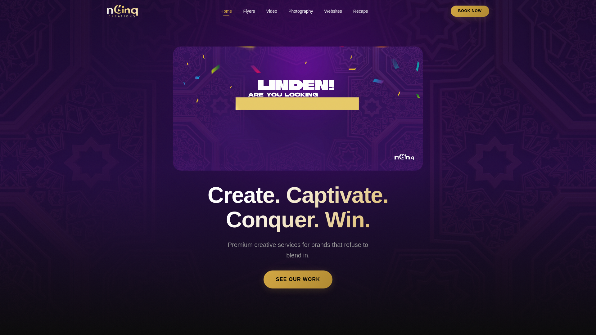 website screenshot of https://ncinq-creations.pages.dev/