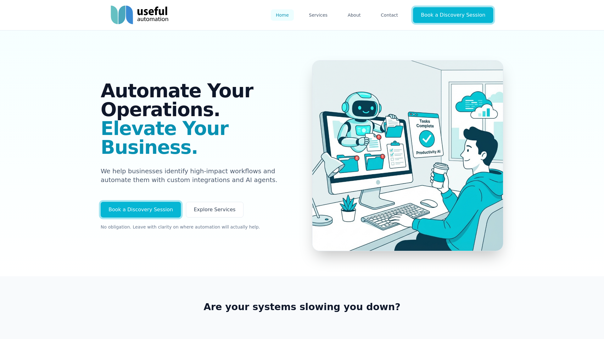 website screenshot of https://usefulautomation-website.pages.dev/